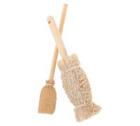 UPKOCH 2 Pièces Lot de 2 Brosses pour Biberon -Né en Luffa Naturel, Petite Tête, Nettoyage Doux et Profond, Kit Écologique pour Biberons, Tasses et Voyages, Accessoires Bébé