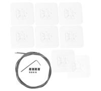 UPKOCH 2 Pièces Lot de 2 Sangles Métalliques de Sécurité Anti-Basculement Réglables 107 CM Fixations Adhésives pour Meubles et Téléviseurs, Kit Complet sans Perçage, Protection Murale