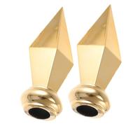 UPKOCH 2 pièces Lot de Embouts de Mât Drapeau Alliage Aluminium Doré Remplaçants Décoratifs pour Intérieur et Extérieur Ornement Pointe de Lance pour Mât de Conférence et Jardin