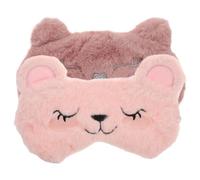 UPKOCH 2 pièces Masques de Sommeil Peluche Doux Cache-yeux Animaux Mignons Brodé Occultant Complet pour Dormir Voyage et Détente