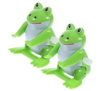 UPKOCH 2 pièces Mécanique Amphibien Abs Remonter Amusant pour Garçon Fille Sauteur à Ressort sans Batterie Cadeau Ludique pour Fête et Apprentissage