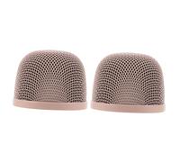 UPKOCH 2 Pièces Metal Microphone Mesh Cover Wireless Mic Head Replacement Noise Reduction Compatible With Studio And Stage Use