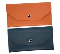 UPKOCH 2 Pièces Mini Cash Envelope Wallet in Fake Leather Budget Organizer Pouch for Efficient Money Sorting and Space-Saving Storage Compact Clutch for Bills and Receipts