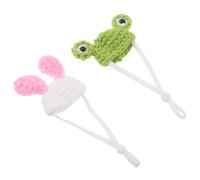 UPKOCH 2 pièces Mini Chapeaux Tricotés pour Petits Animaux Accessoires et Confortables pour Hamsters Perroquets Lézards Lot de Modèles et Lapin pour Personnaliser Votre Animal