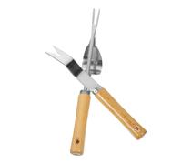 UPKOCH 2 Pièces Outil de Désherbage Acier Inoxydable pour Jardinage Extracteur de Racines Portable pour Éliminer Jardin Parc Pelouse