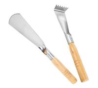 UPKOCH 2 Pièces Outils de Jardinage Acier Inoxydable avec Poignée Petite Pelle et Râteau pour Transplantation et Désherbage Outils Pratiques pour Jardinage et Entretien de Fleurs
