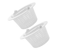 UPKOCH 2 pièces Panier Filtre Piscine Compatible Skimmer Piscine Hors Sol Obstruction Accessoire Filtration Blanc Facile Installation