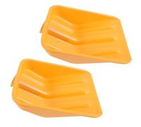 UPKOCH 2 Pièces Pelle de Rechange Orange en Plastique, Large Balayage, | Usage Intérieur et Extérieur, Prise Ergonomique, pour Charbon et Allée, Tête Compatible Travaux de Nettoyage