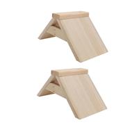 UPKOCH 2 pièces Perchoir Bois Naturel pour Pigeons et Volatiles Support pour Volière Extérieure Accessoire Pratique pour Oiseaux de Compagnie Lot de Stands Robustes Bois