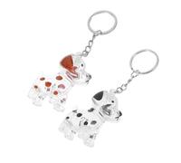 UPKOCH 2 Pièces Porte-clés Mémorial pour Poils de Chien Transparent Charme Souvenir Polyvalent pour Animaux Accessoire Sentimental pour Voyage et Amoureux des Animaux