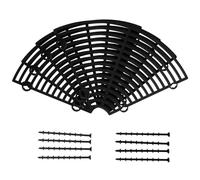 UPKOCH 2 Pièces Protection pour Pots de Fleurs Couvercles Découpables Noir Diamètre Protection Sol pour Plantes Intérieures et Chiens