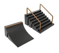 UPKOCH 2 pièces Rampe de Skate pour Doigts Accessoires de Parc de Skate pour Garçon Fille Kit de Skateboard pour Doigts Créatif pour Garçons et Filles