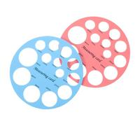 UPKOCH 2 pièces Règles Rondes de Mesure de Mamelon pour Femmes Outils de Dimensionnement de Tétine Guides Portables pour la Bonne Facile à Lire et Transporter Rose et Bleu