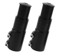 UPKOCH 2 Pièces Rehausse Potence Vélo Alliage Aluminium Noir Extension Guidon pour VTT et Vélo de Route Adaptateur Stable et Facile à Installer Lot