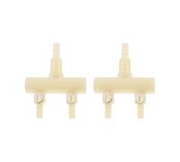 UPKOCH 2 Pièces Répartiteur de Flux d'air à 2 Trous, Plastique Blanc | Distribution Réglable, Installation Simple et Usage Facile, Accessoire pour Pompe D'aquarium, Débit