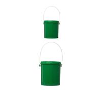 UPKOCH 2 pièces Seau à Appâts de Respirant Seau Transparent Portable avec Poignée Conteneur Léger pour Vivants et Leurres Maintient la Fraîcheur Petit et Grand