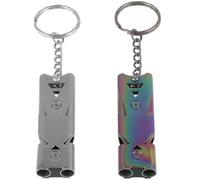 UPKOCH 2 pièces Sifflet Entraînement pour Animaux Acier Inoxydable de Sifflet Portable pour Chien et Oiseau Outil Pratique pour Dressage Activités Extérieur