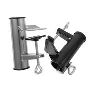 UPKOCH 2 Pièces Support Parasol Extérieur Robuste Pince de Fixation pour Balustrade Balcon et Terrasse Clip Parasol Portable Compatible avec Plusieurs Diamètres de Mât Installation Rapide