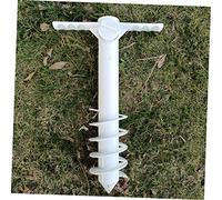 UPKOCH 2 pièces Support Parasol Plage Robuste Ancre Sable Professionnelle Abs Épaissi Base Spirale pour Parasols de Plage et Jardin Installation sans Outil Stabilisateur Renversement