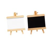 UPKOCH 2 Pièces Tableau Ardoise Mini avec Chevalet Tableau Noir Multifonction pour Garçon Fille pour Message Décoration et Dessin