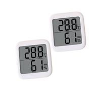 UPKOCH 2 pièces Thermomètre Hygromètre Numérique Intérieur Moniteur Précis Température et Humidité Indicateur Confort Niveaux pour Maison et Bureau Compact