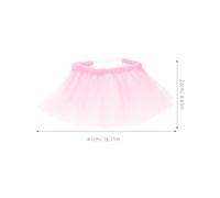 UPKOCH 2 pièces Tutu Tulle pour Chien Jupe Tulle Élastique pour Petits à Grands Chiens Robe de Princesse pour Mariages et Rose et Bleu