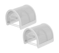 UPKOCH 2 pièces U Shape Mic Windscreen Shield Handheld Microphone Cover Spit Saliva Protector For Recording Live Broadcast Speech Recognition