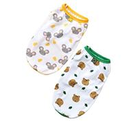 UPKOCH 2 Pièces vêtements pour Animaux de Compagnie Chiot UV drôle léger Respirant Gilets d'été pour Chien Gilet pour Animaux de Compagnie Gilet d'été pour Animaux de Compagnie Polyester