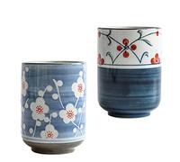 UPKOCH 2 Tasses À Thé Japonaises En CéRamique 3.15In Motif Peint RéSistantes À La Chaleur Pour Thé Et Infusions Service De Table ÉLéGant Et Pratique