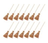 UPKOCH 20 Pcs Mini Balai Miniature 14cm Bois Halloween Maison de Poupée | Décoration Sorcière pour Bricolage Artisanat Ornement de Fête Maquette et Déguisement Petit Balais Volants Enfants Brico DIY