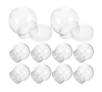 UPKOCH 20 Pièces Boule à Neige Soi-même Globe Plastique Transparent 150