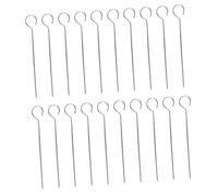 UPKOCH 20 pièces Brochettes Barbecue Acier Inoxydable à Viande Durables avec Poignée Ergonomique Rotation pour Grill Extérieur et Cuisson Au Barbecue
