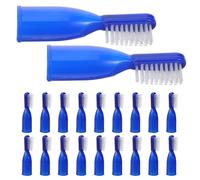 UPKOCH 20 pièces Brosses à Dents Mini Portables pour Usage Prison Brosses Semi-doigt Pratiques pour Nettoyage Buccal Facile et Hygiène Orale des Détenus