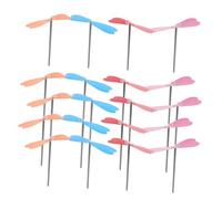 UPKOCH 20 Pièces Dragonfly Hand Helicopter Toy Set Portable Bamboo Propellers for Outdoor Play DIY Creative Flying Toys to Boost Motor Skills and Educational Fun