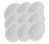 UPKOCH 20 pièces Faux Œufs de Pigeon Plastique Solide Imitation Réaliste pour Élevage et Course de Pigeons Accessoires et