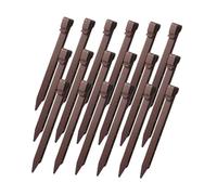 UPKOCH 20 pièces Piquets de Tente Robustes Plastique avec de Rangement Piquets de Camping Épais et Portables pour Fixation de Tentes Plage Herbe Boue Supports Stables pour Bâches et
