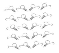 UPKOCH 20 Pièces Serrure de Cage à Oiseaux Verrou à Ressort Crochet à Ressort Serrure à Crochet pour Porte loquets de Cage pour Animaux de Compagnie loquet à Ressort Fer galvanisé Silver