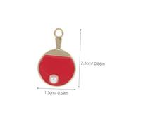 UPKOCH 20 Pièces Table Tennis Alloy Pendants With Pearl Accents Sports Theme Enamel Charms For DIY Jewelry Making Lightweight Metal Charms For Bracelets Necklace Earrings