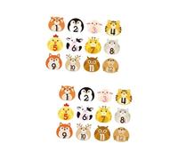 UPKOCH 24feuilles Autocollants Mensuels Autocollants Design Animaux Pour Capturer Les Étapes De Croissance De Votre Né Pour Album Photo