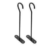 UPKOCH 2pcs Crochets Muraux en Fer Noir pour Pot de Fleurs Suspendu, Résistants la Corrosion et Solide Toute Saison, pour Balcon et Entrée