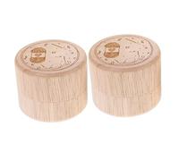 UPKOCH 2pièces Boîtes à Dents Bois pour Bébés Organisateurs de Souvenirs pour Premières Dents Boîtes de Rangement