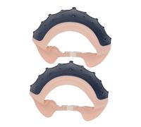 UPKOCH 2pièces Bonnets de Shampoing pour Garçon Fille Silicone Imperméable Bonnets de Protection pour Oreilles Yeux Pendant le Bain