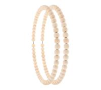 UPKOCH 2pièces Couronnes Soi-même Bois Avec Guirlande De Perles Cadre Pour Porte Entrée Décoration Printemps Kit Créatif