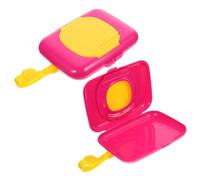 UPKOCH 2pièces Distributeur De Lingettes Portables Étui De Lingettes Réutilisables Pour Garçon Fille Facile à Accrocher Au à Poussette
