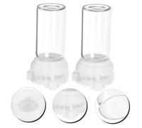 UPKOCH 2pièces Distributeur Eau Et Coupelle Abreuvement Transparent Kit Portable pour Éleveurs De Fourmis Environnement Contrôlé
