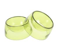 UPKOCH 2pièces Gamelles pour Hamster Et Petits Animaux Bol De Nourriture Plastique Élevé pour Chinchilla Et Cochon Pratique Et Couleur Matcha