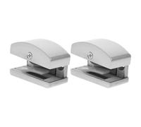 UPKOCH 2pièces Guide Bas de Porte Coulissante Alliage Aluminium et Caoutchouc pour Butée Anti-balancement Réglable pour Portes Vitrées Coulissantes Stabilisateur Silencieux pour Salle
