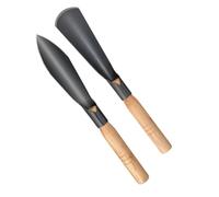 UPKOCH 2pièces Handheld Planting Shovels with Wooden Handles Lightweight Garden Spades for Digging Weeding and Transplanting Flowers and Vegetables