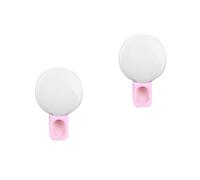 UPKOCH 2pièces Lampe LED Selfie Clip Universelle Éclairage Appoint pour Smartphone Et Ordinateur Portable Rose