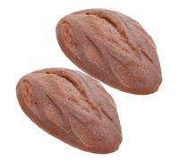 UPKOCH 2pièces Lot de Pains Artificiels Imitation Réaliste pour Cuisine et Décoration de Pain Factice